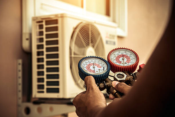 Professional Hvac technician working in West Winfield, NY